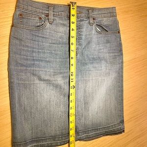 J. Crew, denim skirt